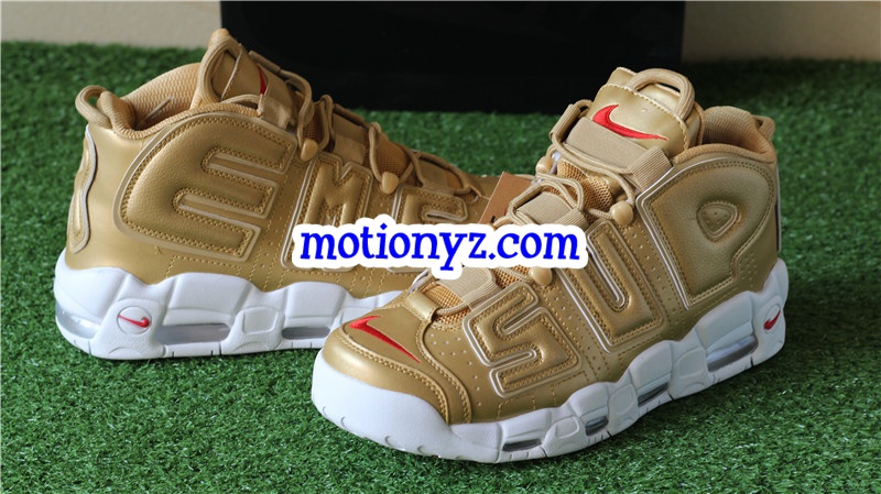 Supreme x Nike Air More Uptempo Gold